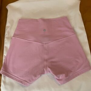lululemon athletica High Waist Pink Shorts